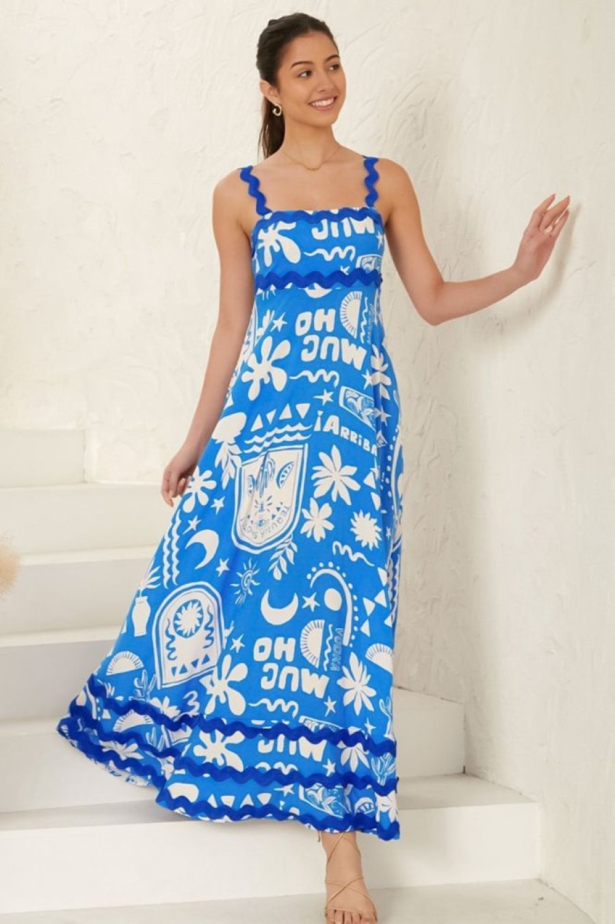 Dresses Salty Crush | Tina Maxi Dress - Morelia Print