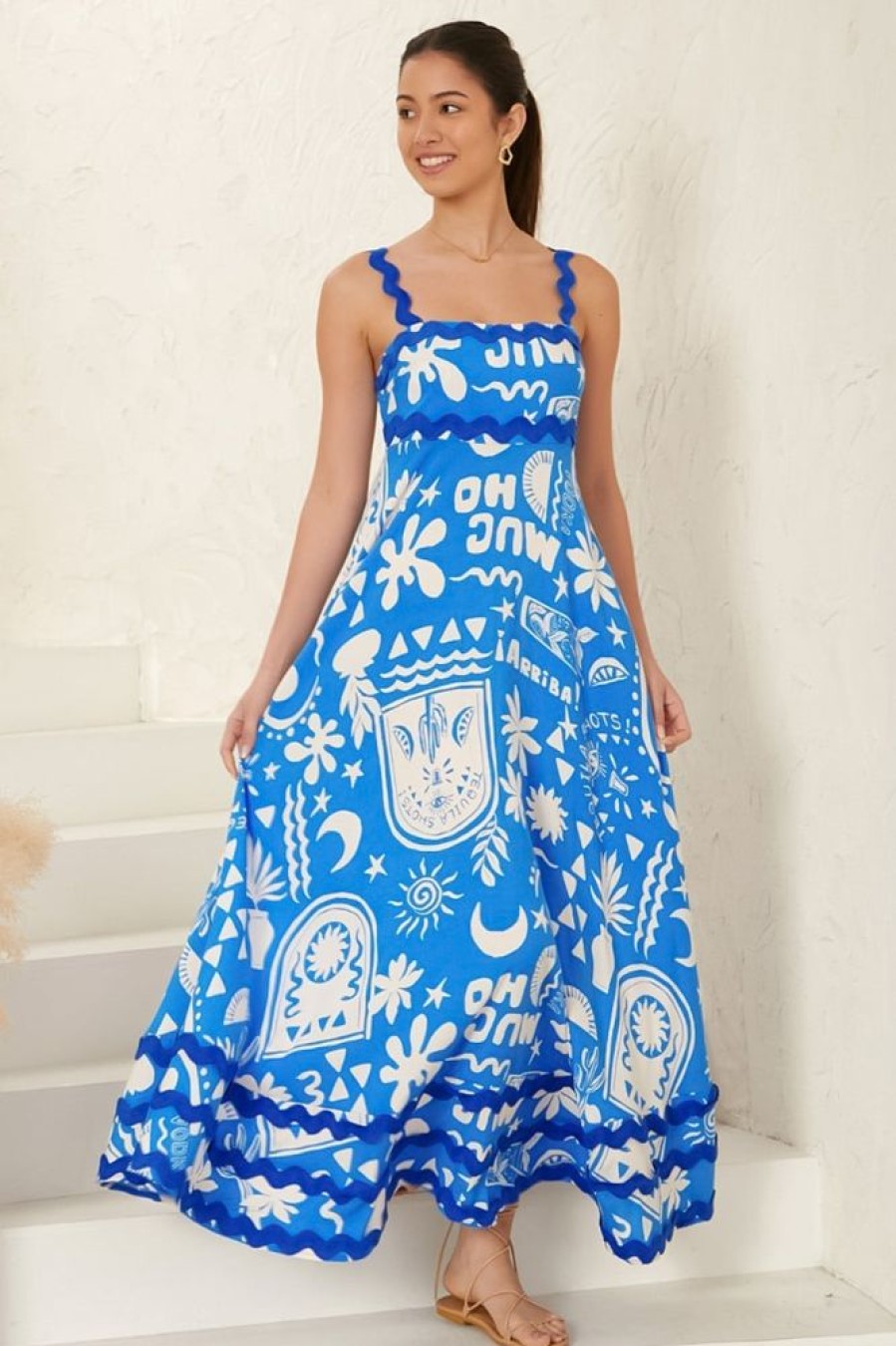 Dresses Salty Crush | Tina Maxi Dress - Morelia Print