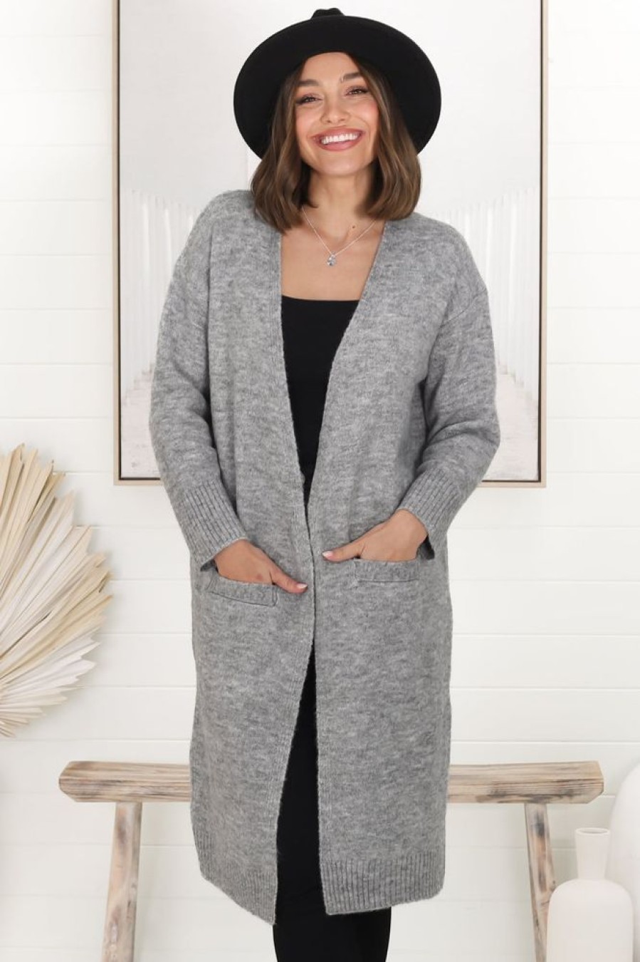 Jackets/Knitwear Salty Crush | Poli Cardigan - Grey