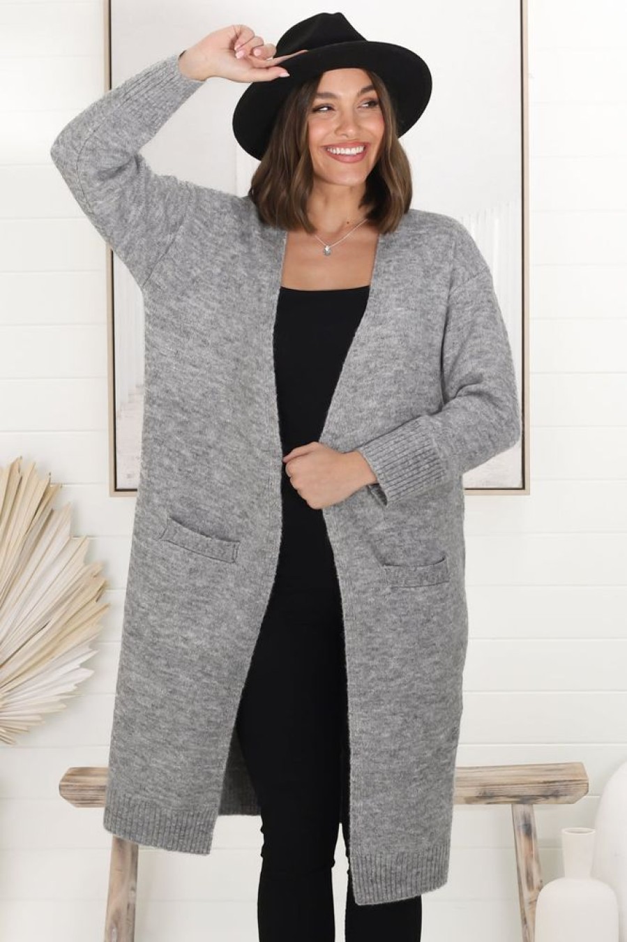 Jackets/Knitwear Salty Crush | Poli Cardigan - Grey