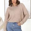 Jackets/Knitwear Salty Crush | Joanne Knit Top - Sand