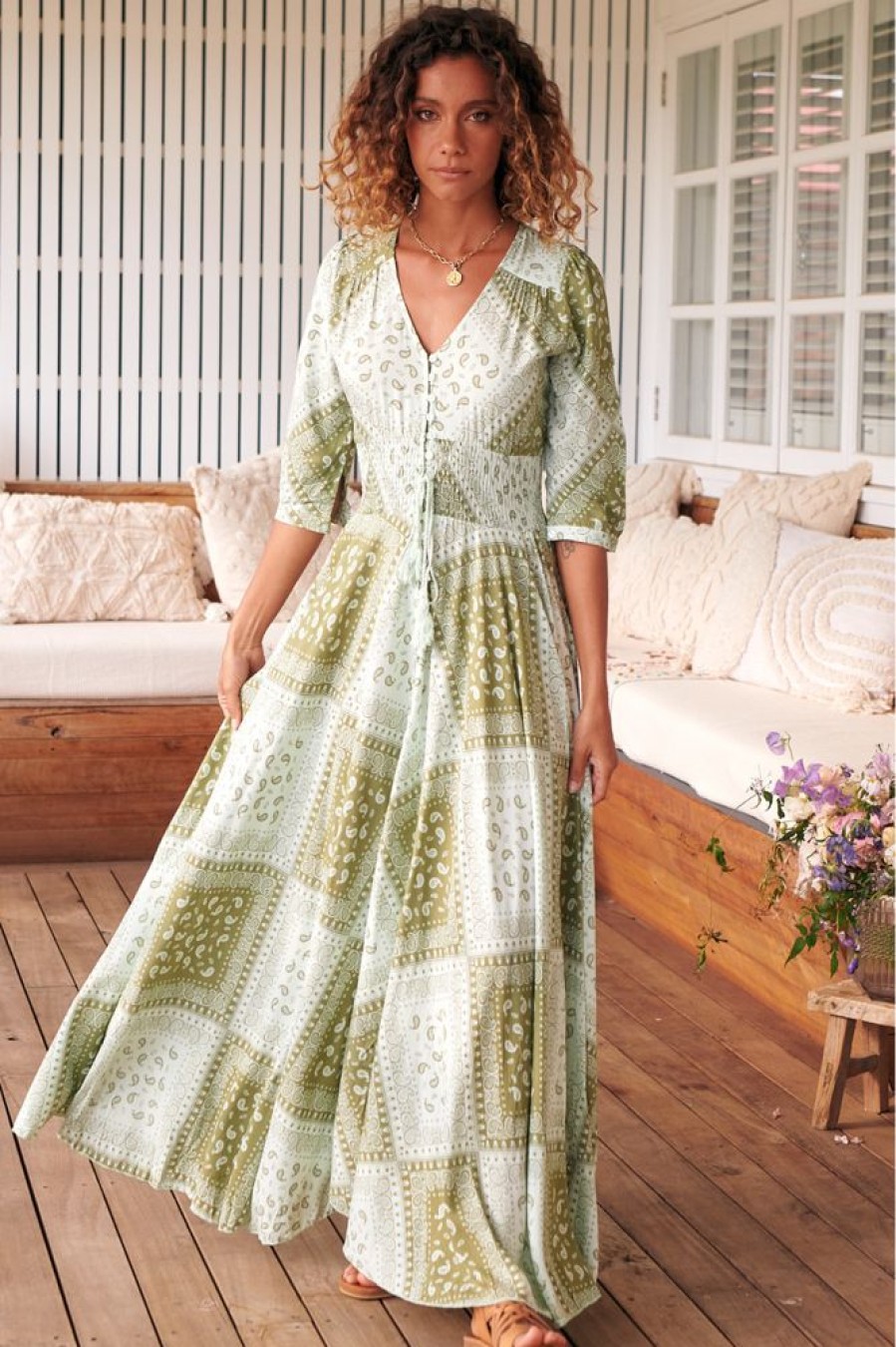 Dresses jaase | Indiana - Thyme Maxi Dress