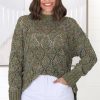 Jackets/Knitwear Salty Crush | Honour Jumper - Olive