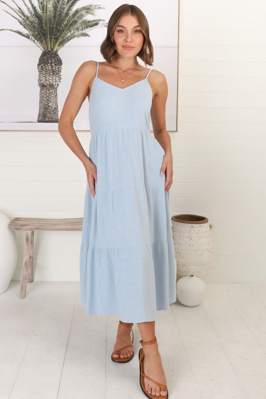 Dresses Salty Crush | Arlowe Midi Dress - Blue