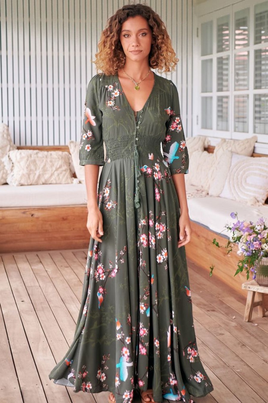 Dresses JAASE | Indiana - Birds Paradise Maxi Dress