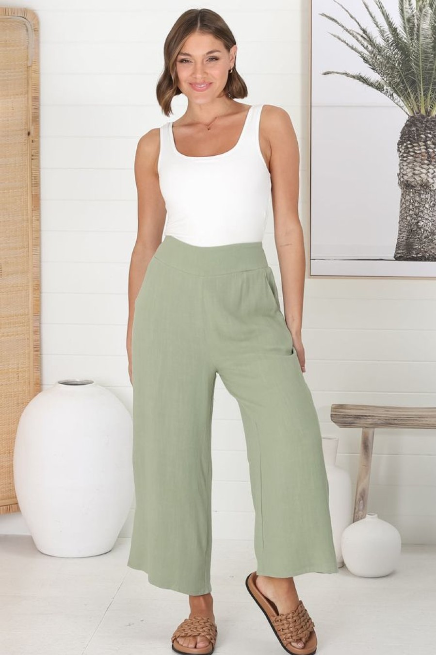 Bottoms Salty Crush | Wyatt Pants - Khaki