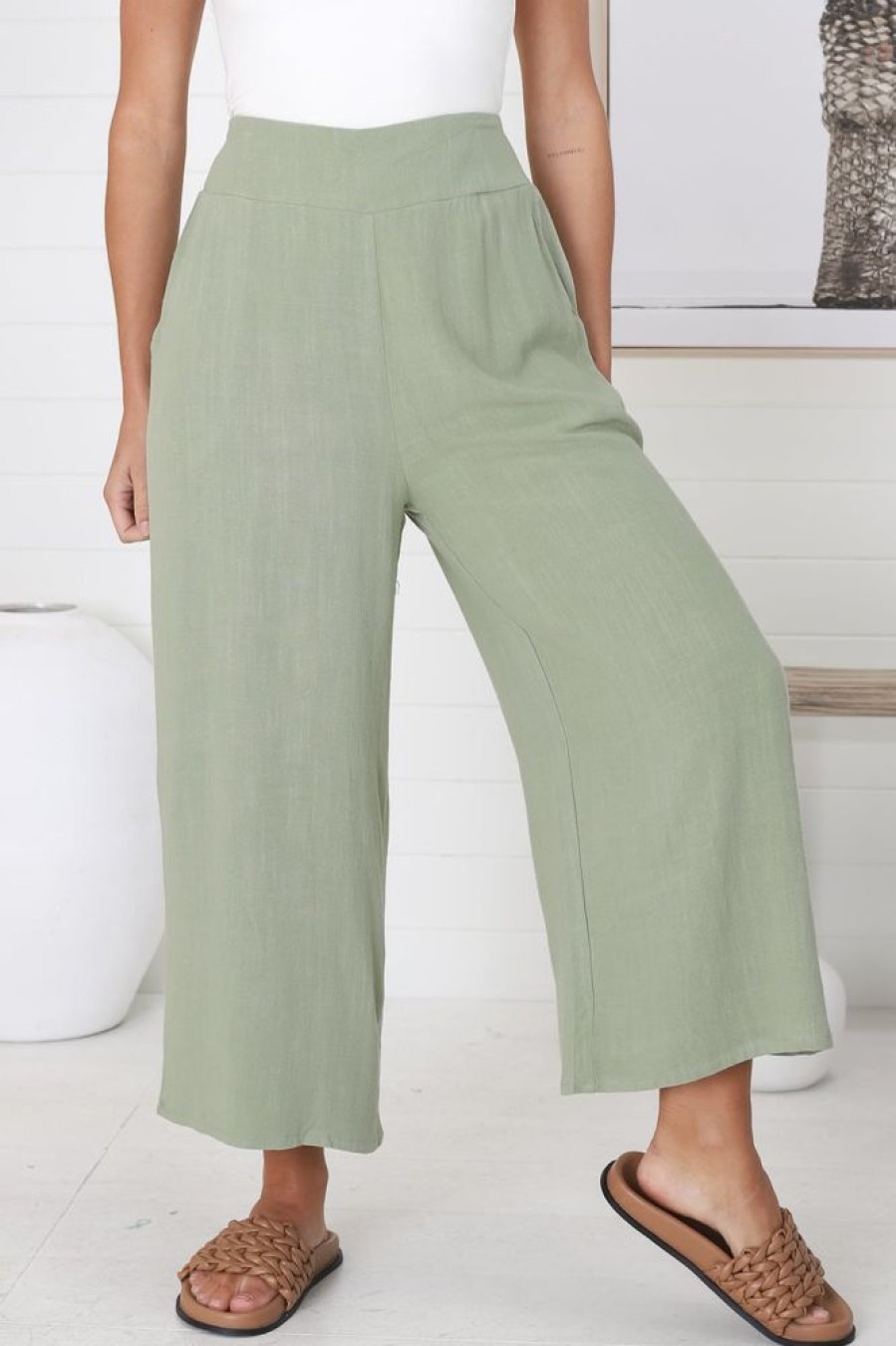 Bottoms Salty Crush | Wyatt Pants - Khaki