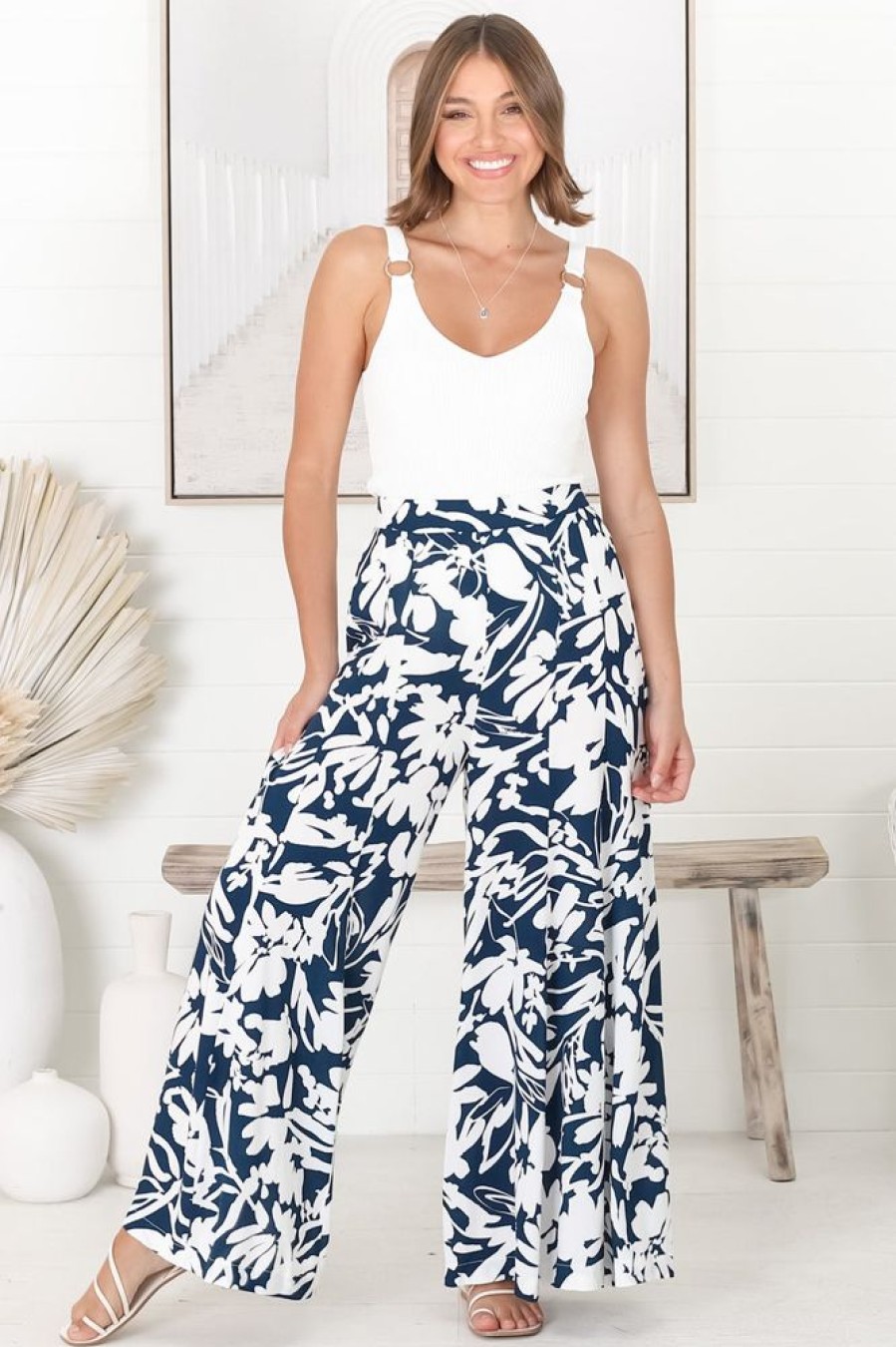 Bottoms Salty Crush | Charis Pants - Blue