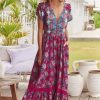 Jaase JAASE | Carmen - Strawberry Kiss Maxi Dress