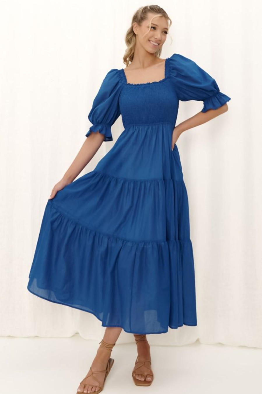 Dresses Salty Crush | Karrigan Maxi Dress - Blue