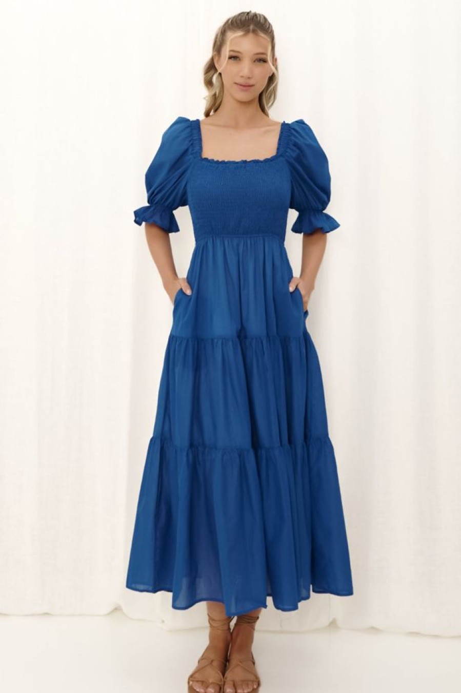 Dresses Salty Crush | Karrigan Maxi Dress - Blue