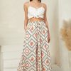 Accessories Salty Crush | Mezza Pants - Paper Bag High Waisted Wide Leg Pant In Tuscan Sun