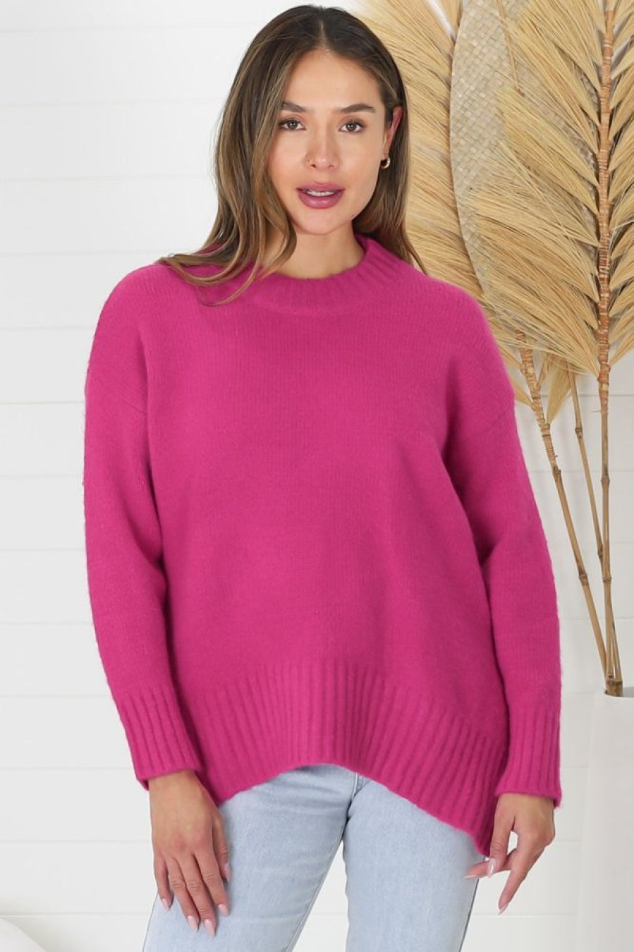 Jackets/Knitwear Salty Crush | Sammy Jumper - Hot Pink