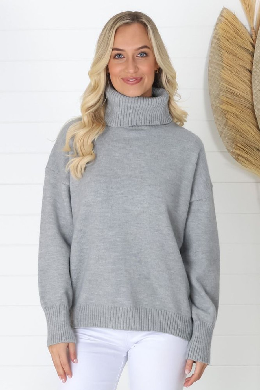 Jackets/Knitwear Salty Crush | Darcey Jumper - Grey