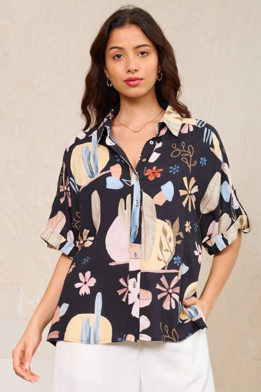 Tops Salty Crush | Dion Shirt - Nevada Print