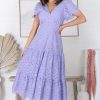 Dresses Salty Crush | Lilith Midi Dress - Lilac