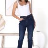 Bottoms Salty Crush | Fowley Jeans - Dark Denim