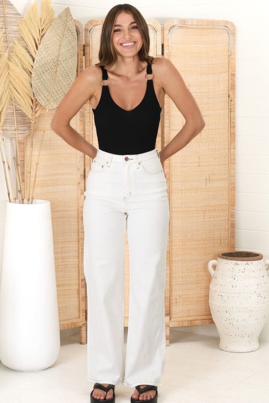 Bottoms Salty Crush | Ariel Jeans - White