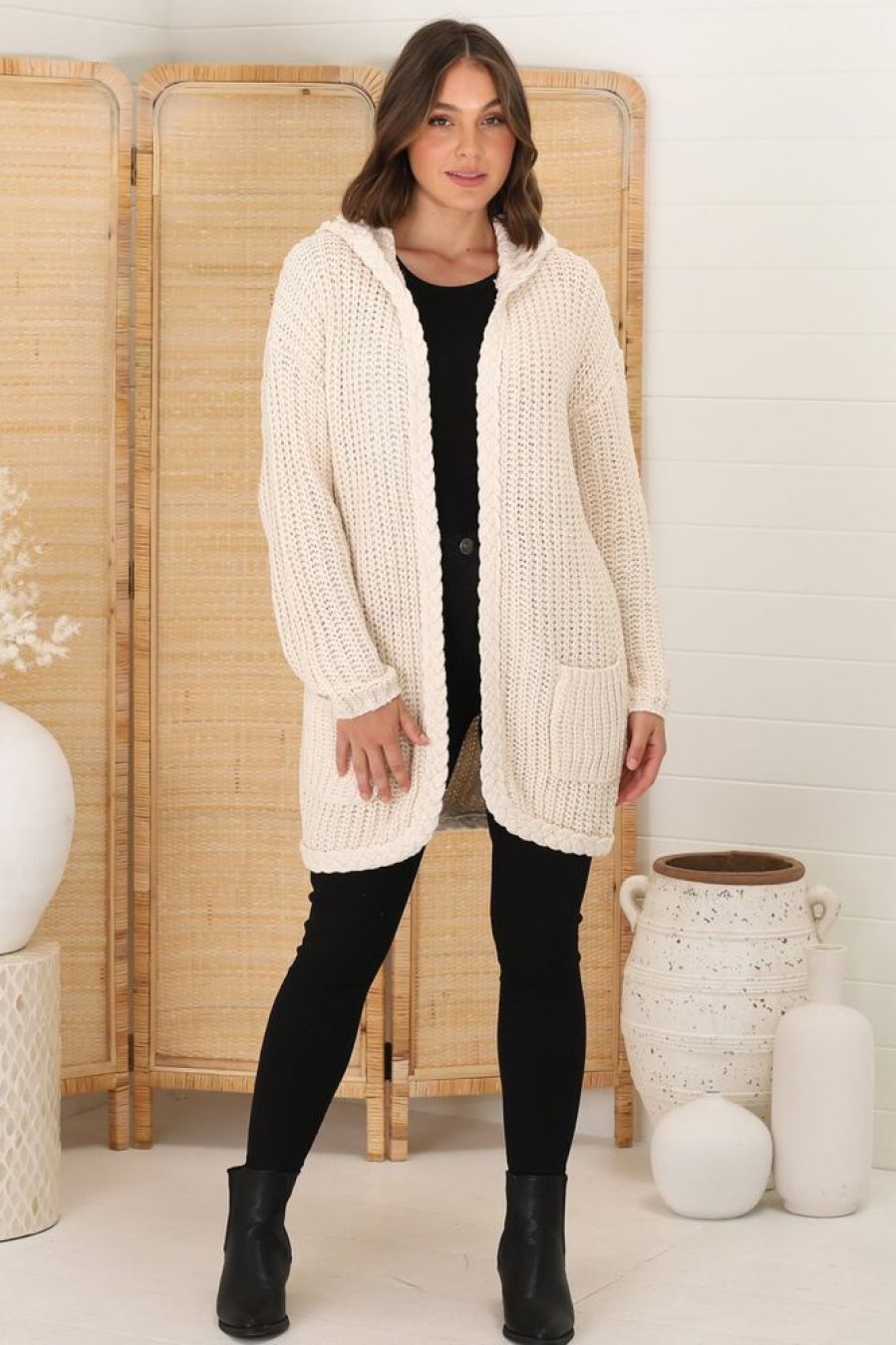 Jackets/Knitwear Salty Crush | Chase Cardigan - Beige