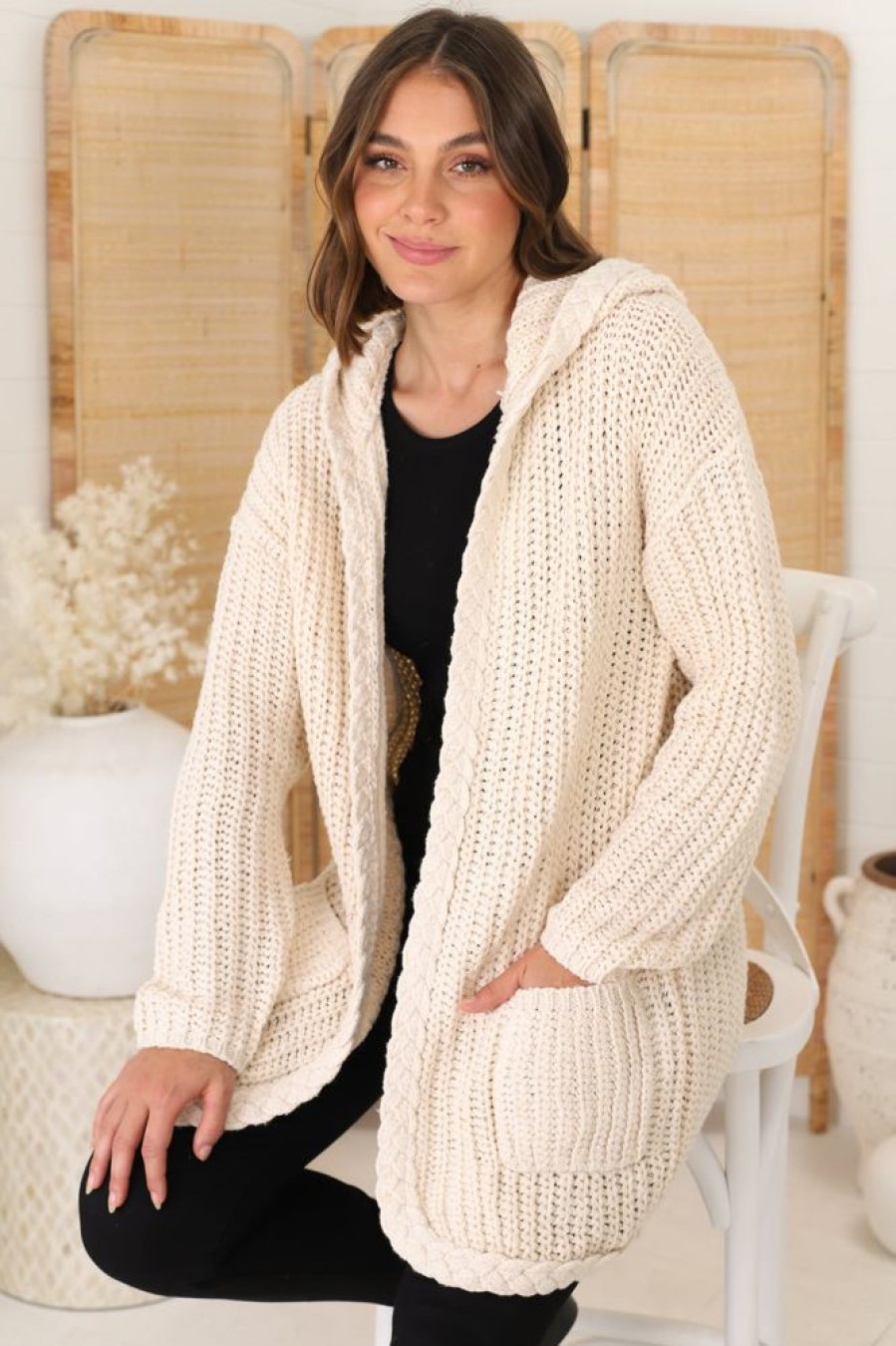 Jackets/Knitwear Salty Crush | Chase Cardigan - Beige