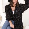 Jackets/Knitwear Salty Crush | Honour Cardigan - Black