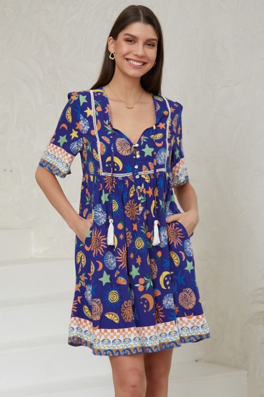 Dresses Salty Crush | Chia - Canary Mini Dress