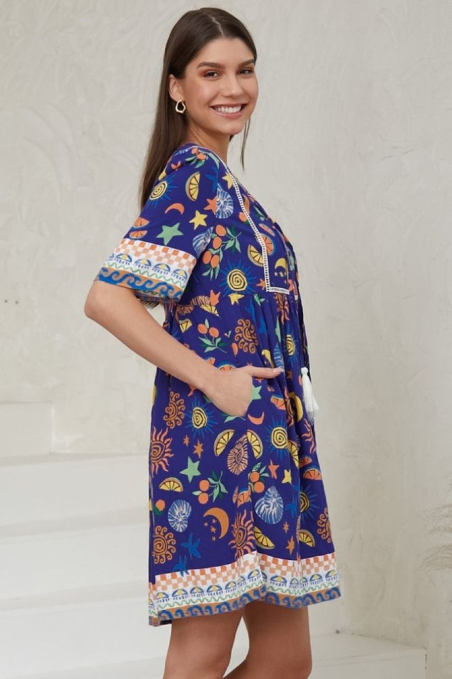 Dresses Salty Crush | Chia - Canary Mini Dress