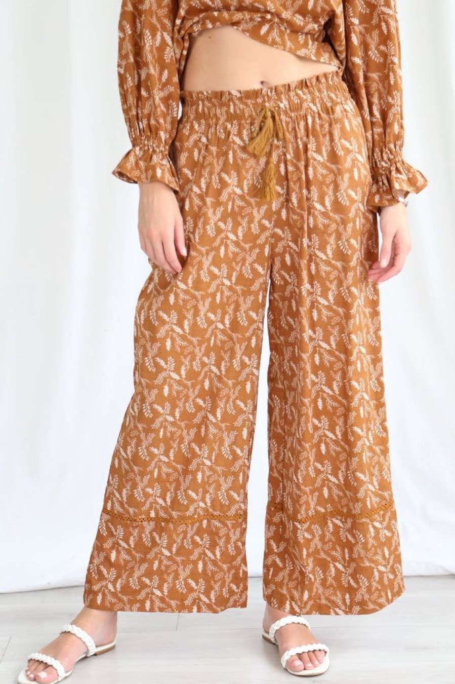 Bottoms Salty Crush | Sable Pants - Tan
