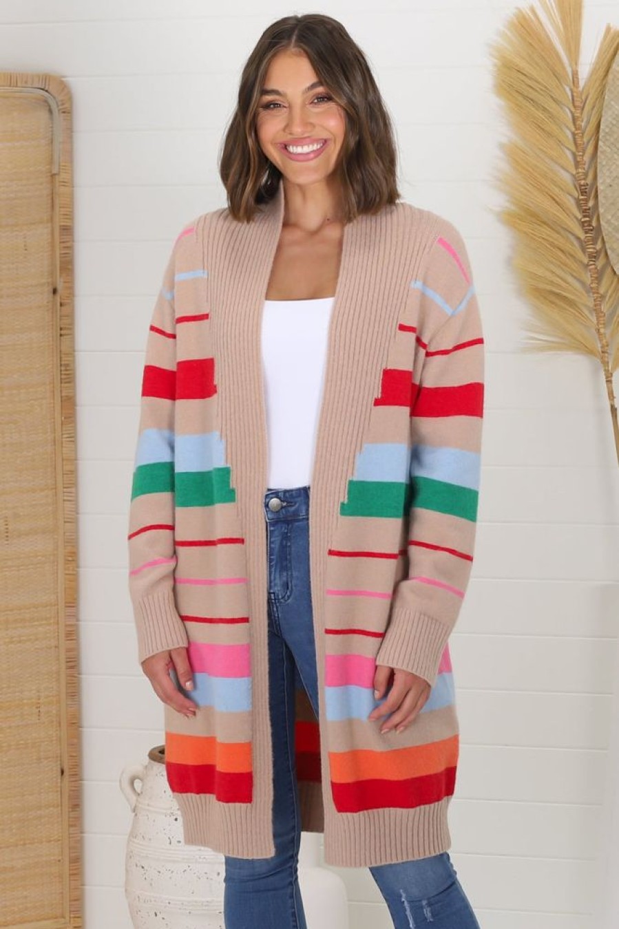 Jackets/Knitwear Salty Crush | Kodie Cardigan - Camel