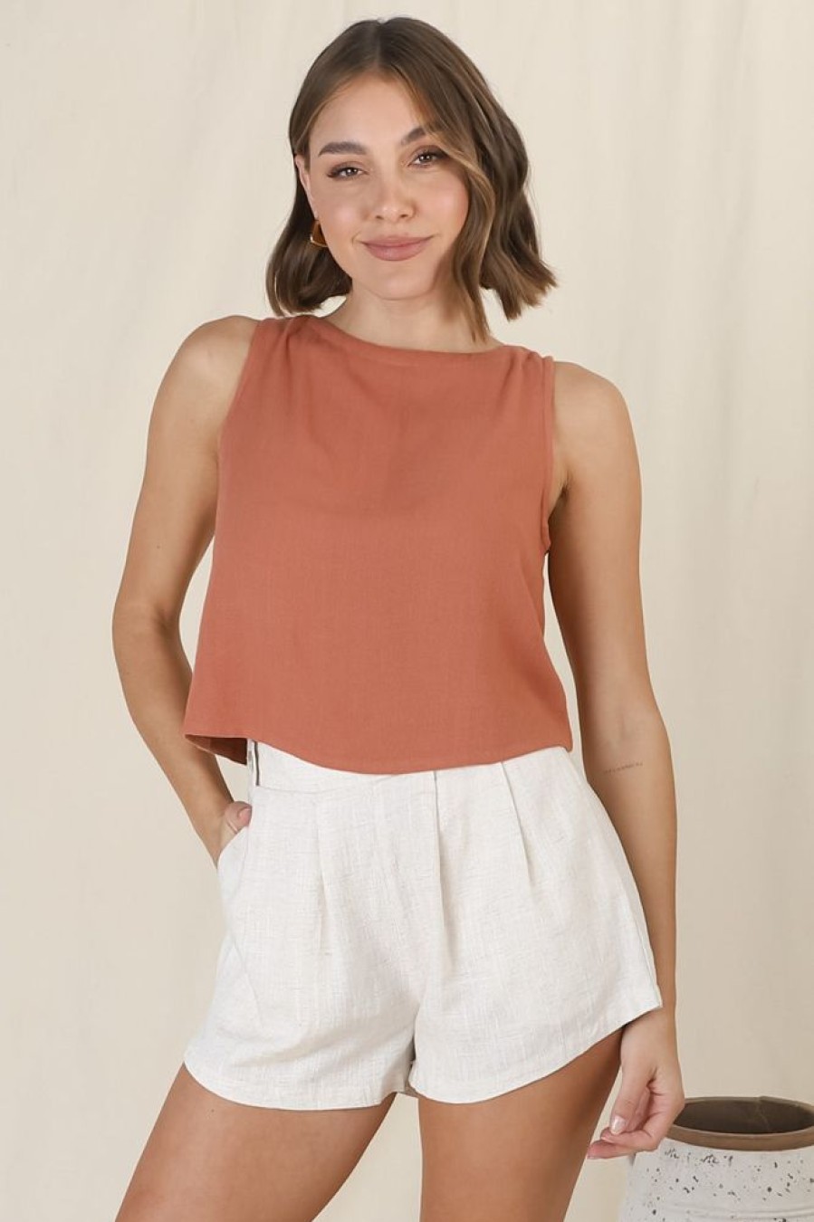 Tops Salty Crush | Kaydee Top - Rust