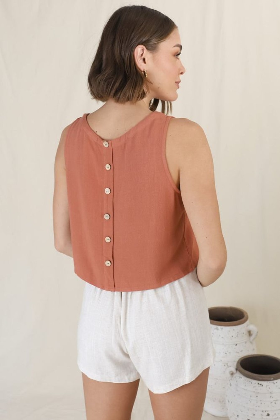 Tops Salty Crush | Kaydee Top - Rust