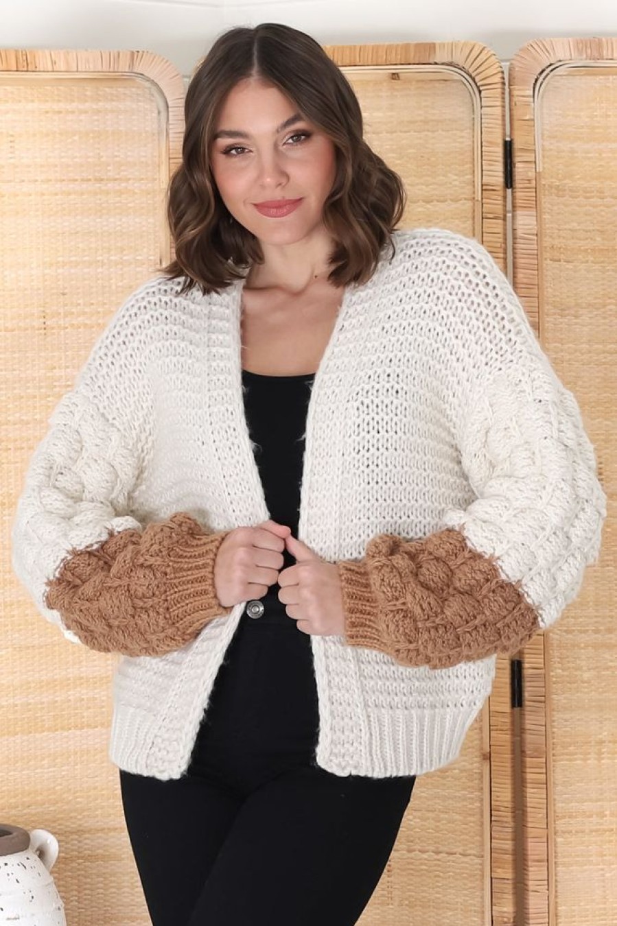 Jackets/Knitwear Salty Crush | Paddy Cardigan - Cream