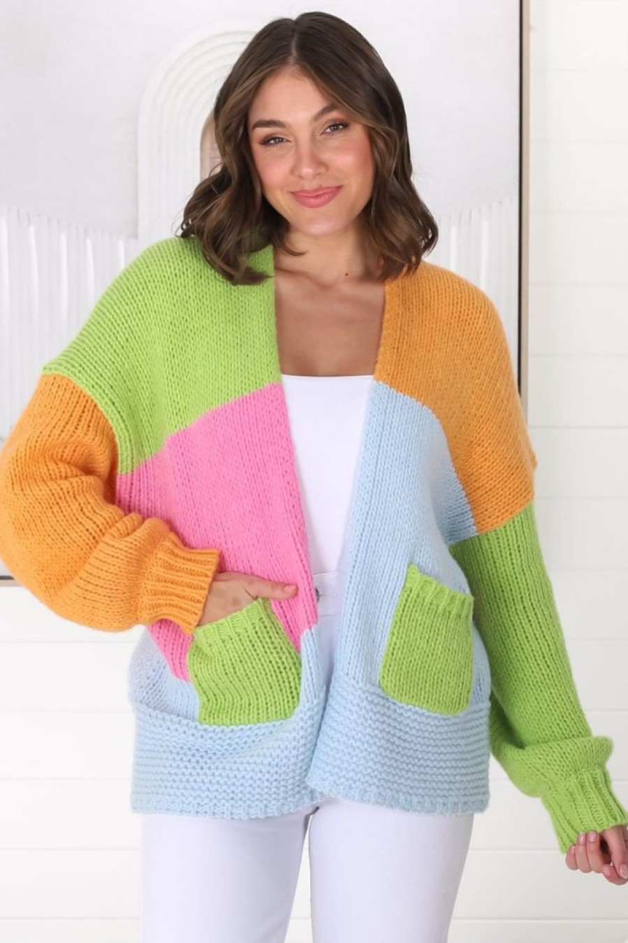 Jackets/Knitwear Salty Crush | Katey Cardigan - Green