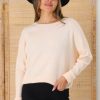 Jackets/Knitwear Salty Crush | Joanne Knit Top - Pale Peach