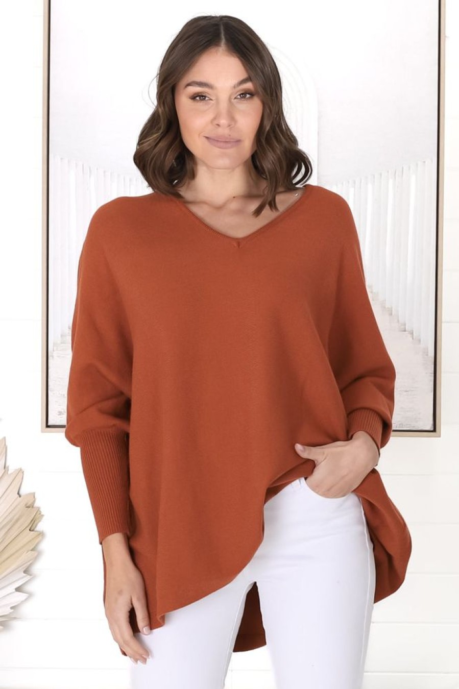Jackets/Knitwear Salty Crush | Pier Jumper - Terracotta