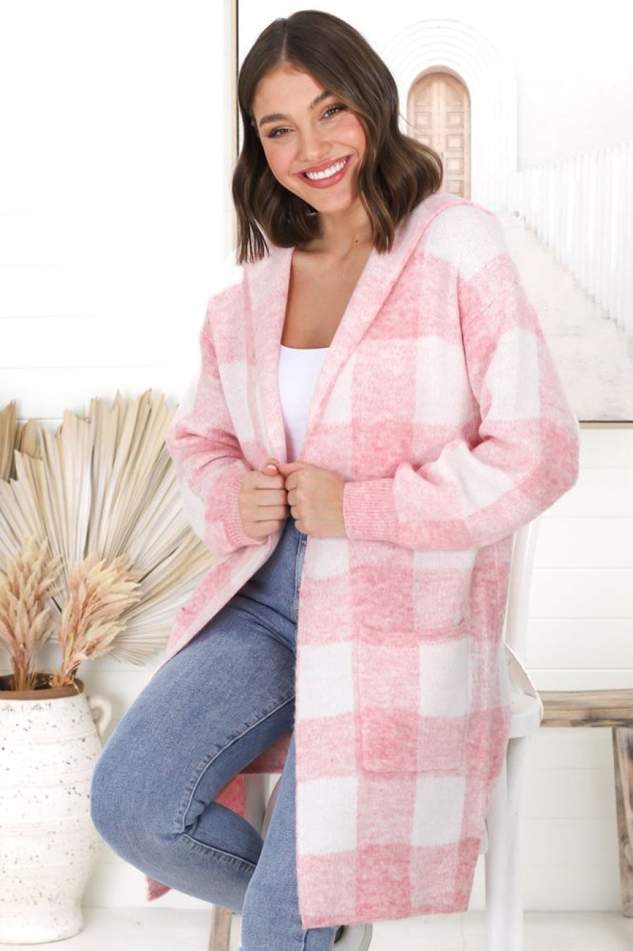 Jackets/Knitwear Salty Crush | Nowel Cardigan - Pink