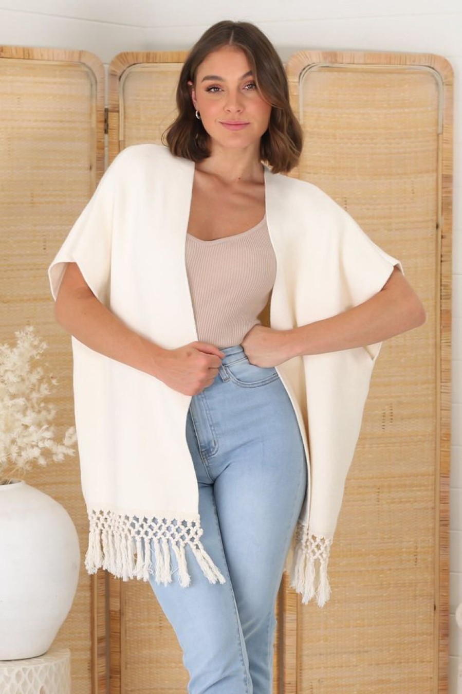 Jackets/Knitwear Salty Crush | Amore Cardigan - Cream
