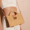 Accessories ANGELS WHISPER | Box Rattan Straw Bag - Tan