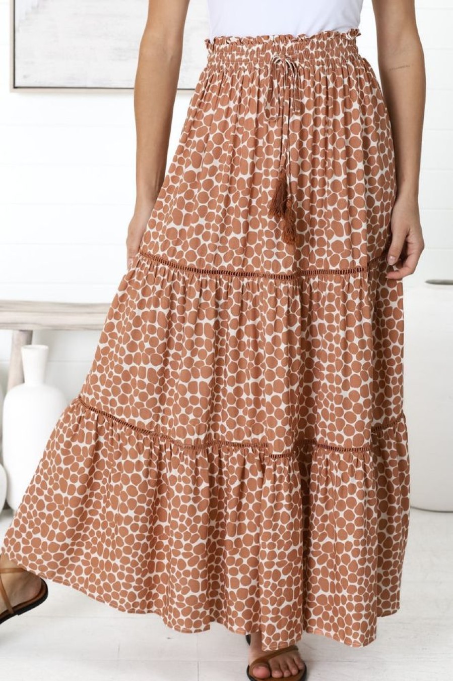 Bottoms Salty Crush | Billy - Aminah Maxi Skirt - Rust