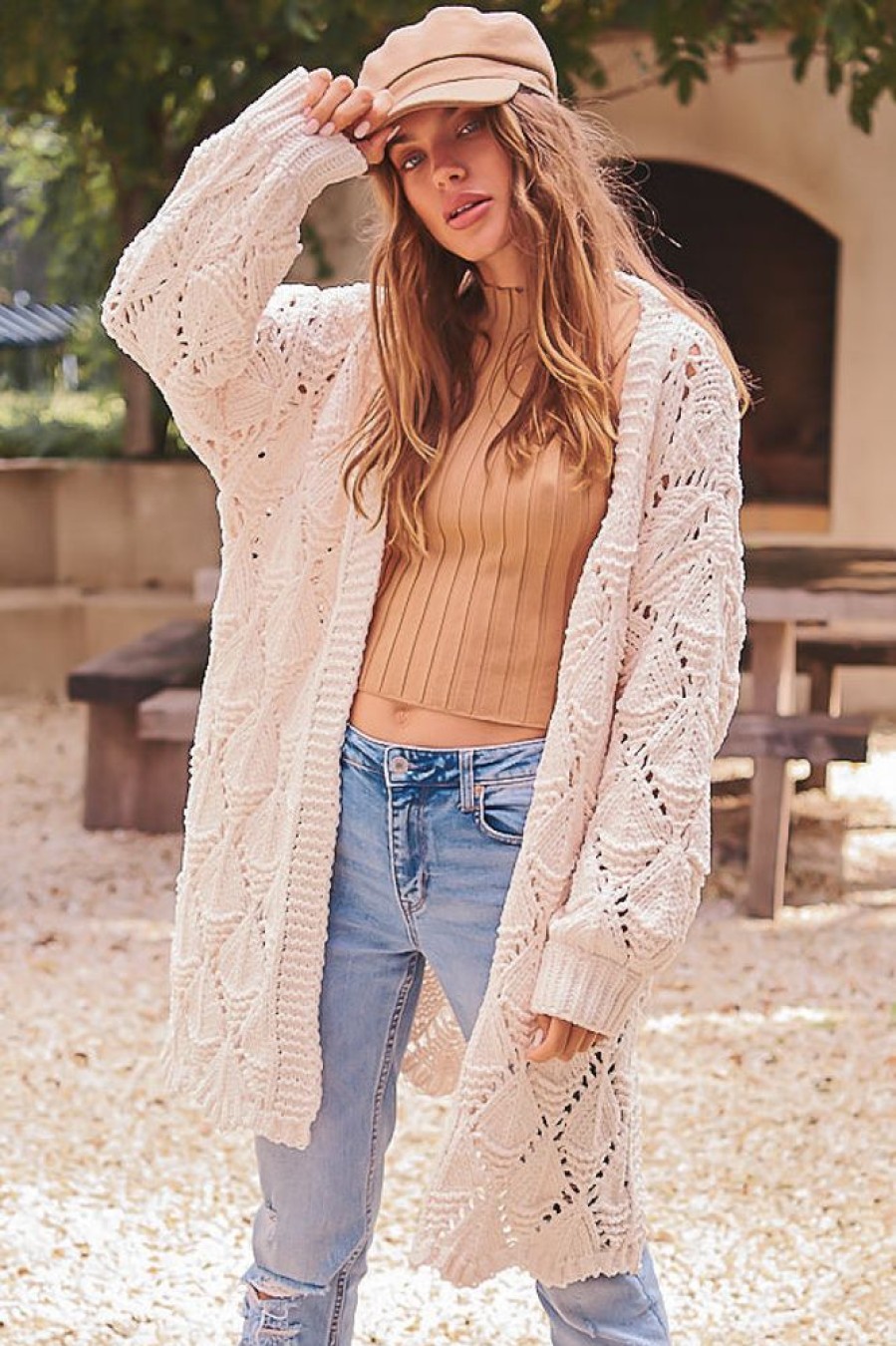 Jackets/Knitwear Salty Crush | Honour Cardigan - Cream