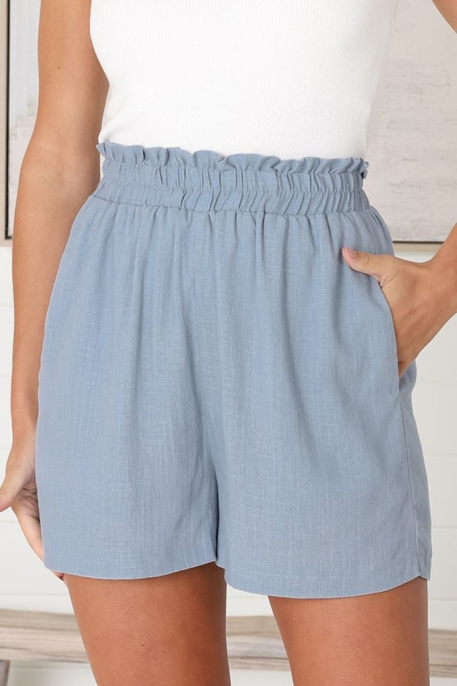 Bottoms Salty Crush | Reggie Shorts - Cloudy Blue