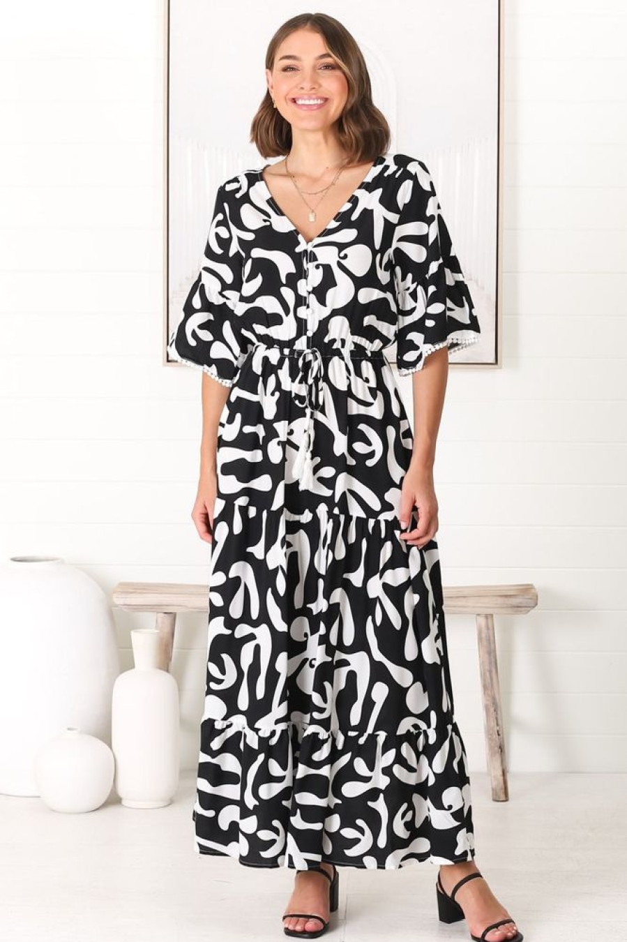 Dresses Salty Crush | Demy Maxi Dress - Jaxie Black