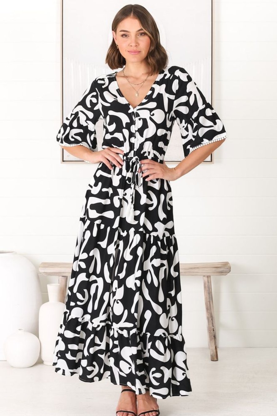 Dresses Salty Crush | Demy Maxi Dress - Jaxie Black