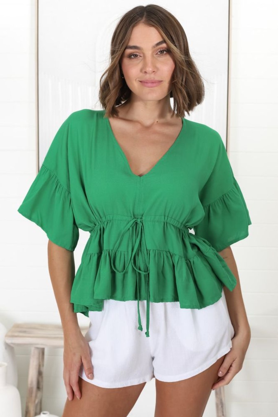Tops Salty Crush | Celeste Top - Green