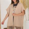 Jackets/Knitwear Salty Crush | Amore Cardigan - Camel