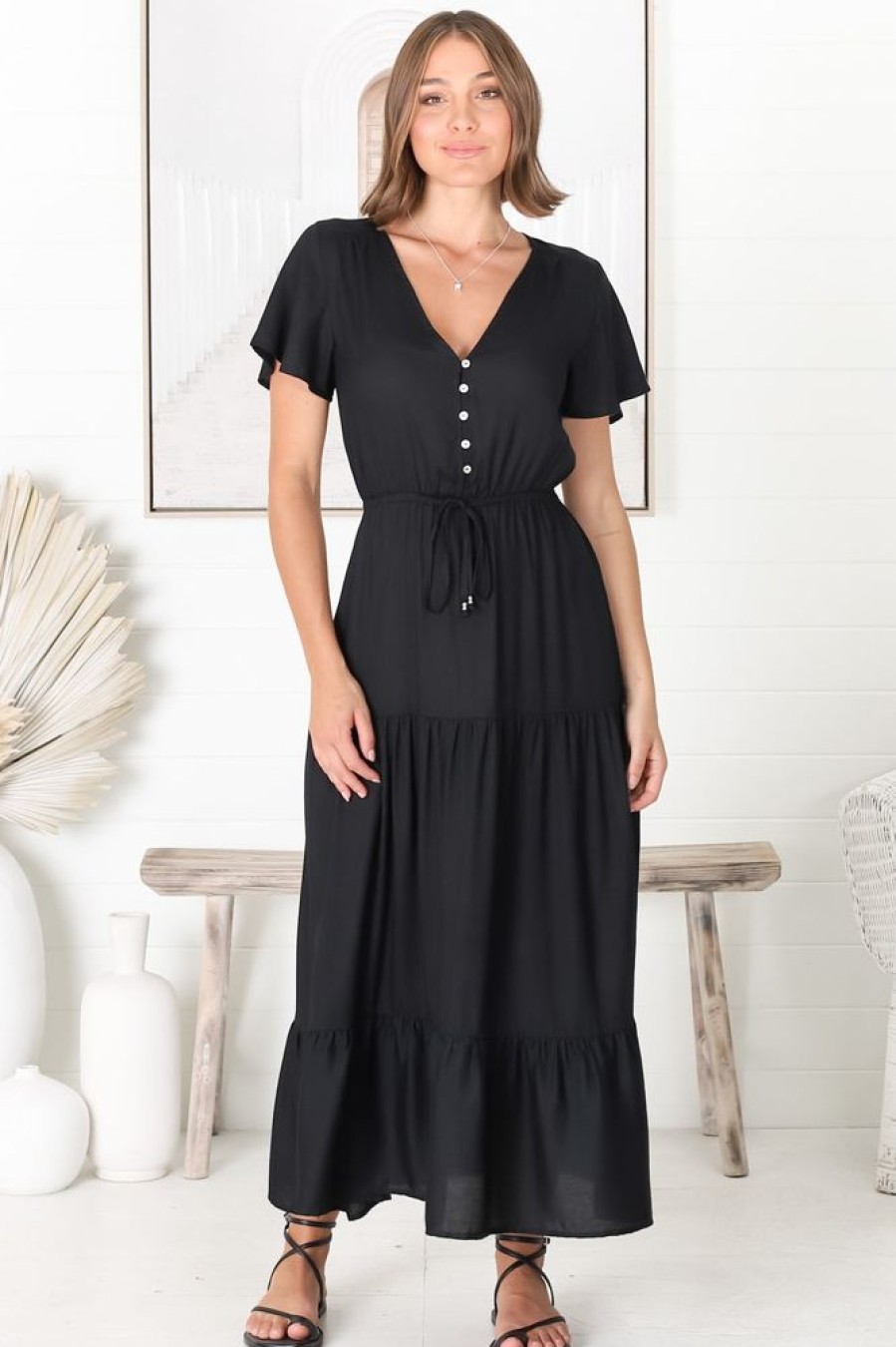 Dresses Salty Crush | Hanna Maxi Dress - Black