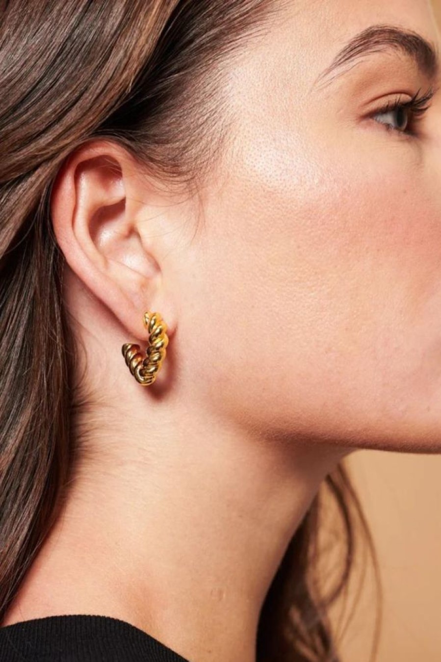 Accessories ANGELS WHISPER | Twist Square Loop - Earrings