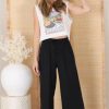 Bottoms Salty Crush | Leslie Linen Pants - Black
