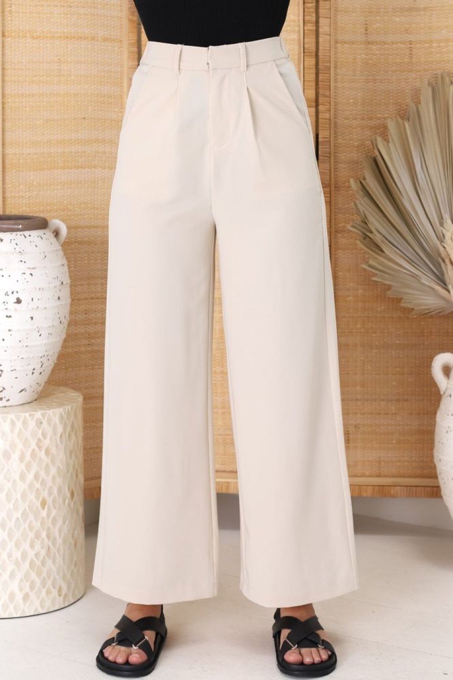 Bottoms Salty Crush | Menzie Pants - Beige