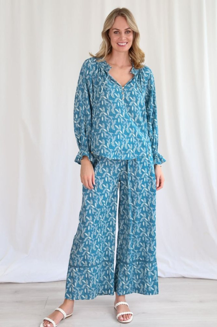 Bottoms Salty Crush | Sable Pants - Blue